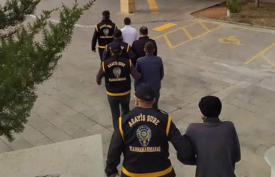 Kahramanmaraş'ta çeşitli suçlardan aranan 68 kişi yakalanarak cezaevine gönderildi