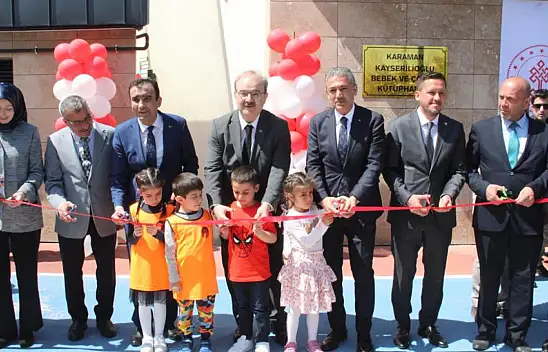 Karaman'da bebek ve çocuk kütüphanesi açıldı