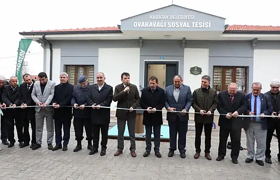 Karatay Belediyesi Ovakavağı'na sosyal tesis kazandırdı