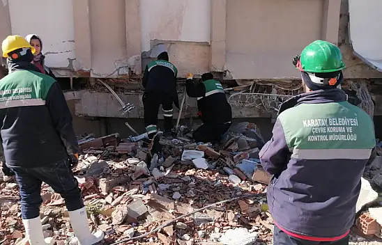 Karatay Belediyesi tüm imkânlarıyla deprem bölgesinde