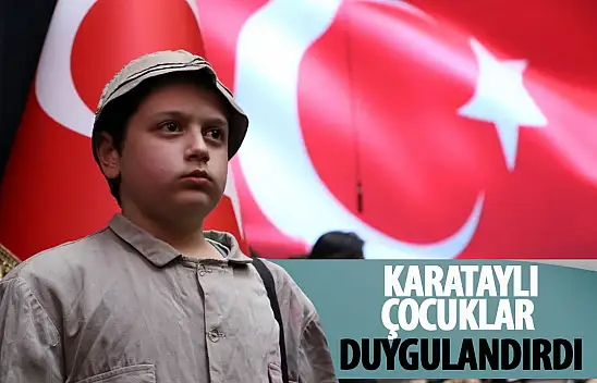 Karataylı miniklerden duygulandıran program