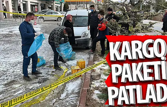 Kargo paketi patladı 4 yaralı