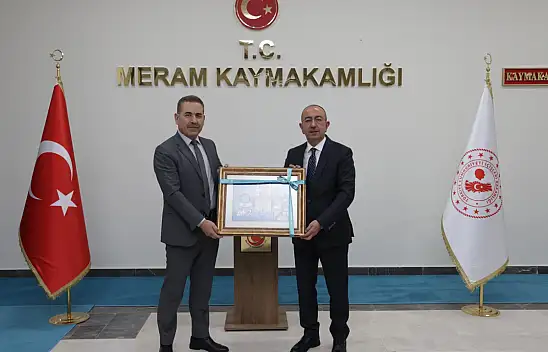 Kavuş yeni Kaymakam Yılmaz'ı ziyaret etti