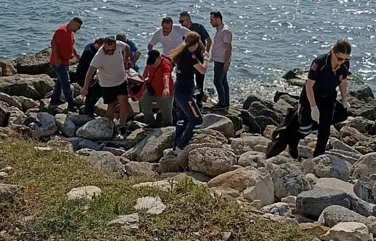 Kayalıklardan düştü, boğulma tehlikesi geçirdi