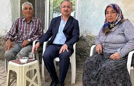 Kaymakam Özel Kıbrıs Gazisini ziyaret etti