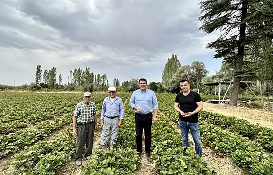 Kaymakam Turan'dan, Bozkırlı üreticilere ziyaret