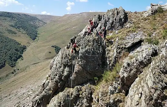 Keçiler kayalıklarda mahsur kaldı! İmdatlarına JAK ve AFAD ekipleri yetişti!