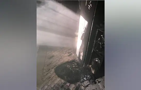 Kombi bomba gibi patladı