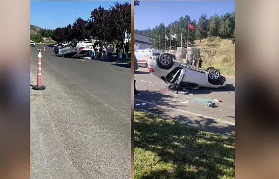 Kontrolden çıkan otomobil takla attı. Ölü ve yaralılar var