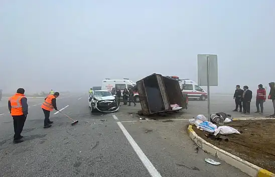 Konya-Afyonkarahisar kara yolunda kaza: 7 kişi yaralandı!