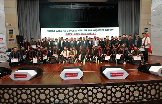 Konya Belediyesi'nde Sed kuşanma töreni