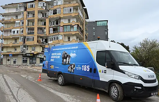 Konya Büyükşehir Hatay'da kanal arızalarını robot kameralarla tespit ediyor