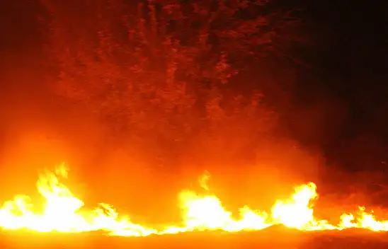 Konya'da anız yangını