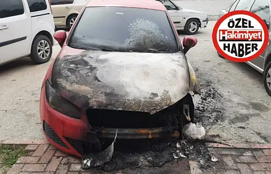 Konya'da avukatın aracını kundakladılar! Olay saniye saniye kameralara yansıdı