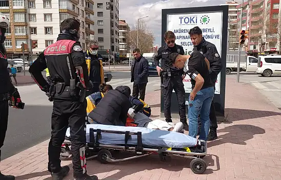 Konya'da caddede yürüyen kişi silahlı saldırıya uğradı