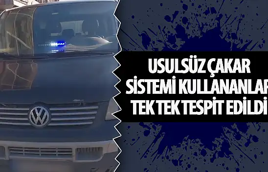 Konya'da çakar'lı denetimi