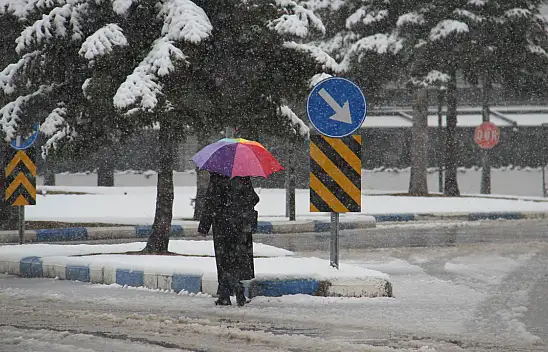 Konya'da dağlara beyaz bereket