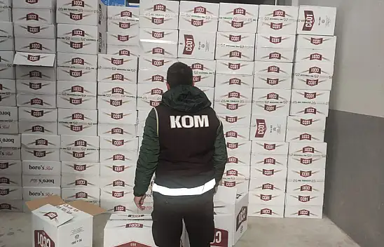 Konya'da dev operasyon! 5 milyona yakın kaçak makaron ele geçirildi
