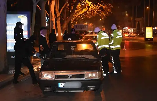 Konya'da egzoz takan sürücülere cezai işlem uygulandı