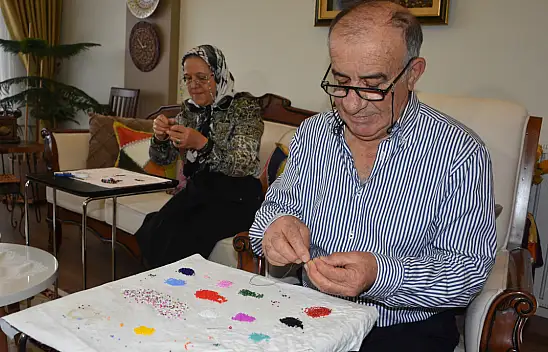 Konya'da emekli eşinden karısına destek