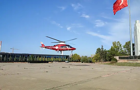 Konya'da hava ambulansı hayat kurtarmak için havalandı!