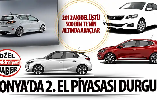 Konya'da İkinci El Otomobil Piyasasındaki Durgunluk Sürüyor