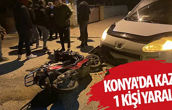 Konya'da kaza: 1 kişi yaralı