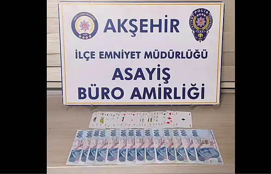 Konya'da kumar baskını: 6 kişiye para cezası kesildi!