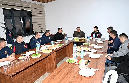 Konya'da o Başkan sahuru itfaiye çalışanları ile yaptı