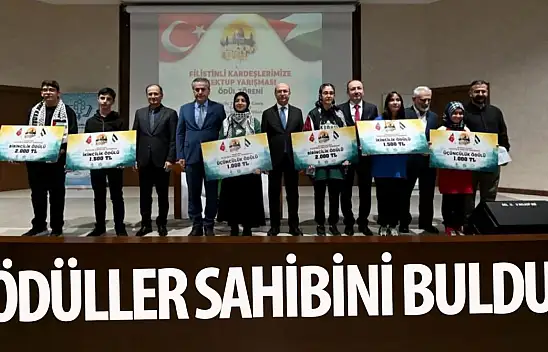 Konya'da o yarışmada ödüller sahiplerini buldu!