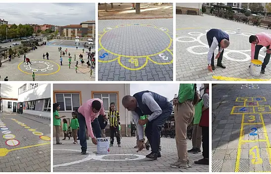 Konya'da okullarda geleneksel oyun alanları oluşturuluyor!