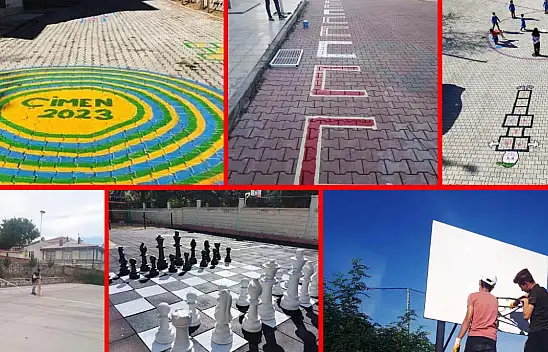 Konya'da -Şehrimiz İmzamız- projesi ile okullar geleneksel oyun alanlarına kavuşuyor