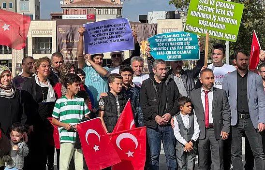 Konya'da staj ve çıraklık mağdurları hak peşinde!