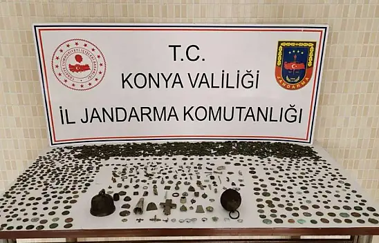 Konya'da tarihi eser kaçakçılığı operasyonu! 3 kişi yakalandı!