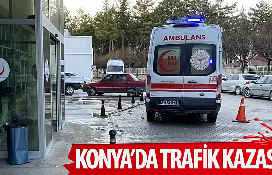 Konya'da trafik kazası: Motosikletten savrulan 15 yaşındaki çocuk yaralı!