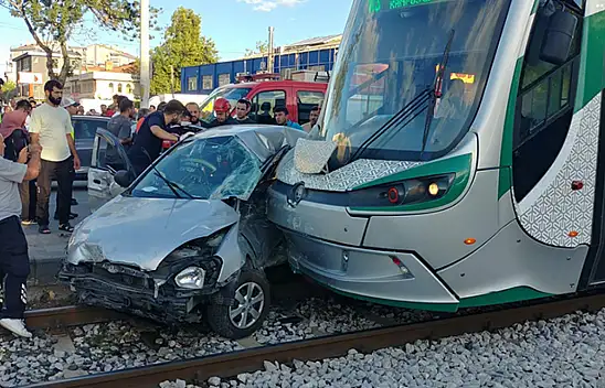 Konya'da tramvay kazası