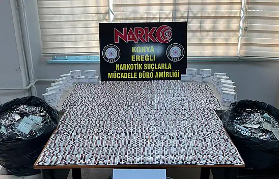 Konya'da uyuşturucu sevkiyatı yapan çift polisin gözünden kaçmadı