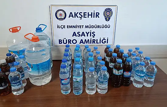 Konya'da vatandaşa sahte içki satacaklardı!