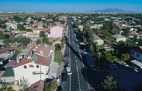 Konya'da yol konforu artıyor. O ilçede yollar başka güzel