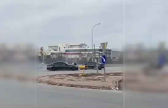Konya'da yolu kapatıp attığı drift pahalıya patladı
