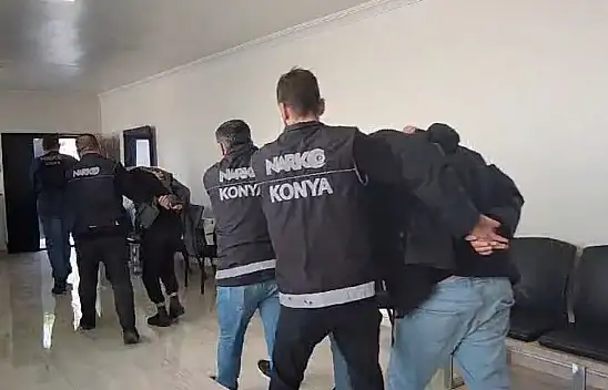 Konya'da zehir tacirleri her yolu deniyor ama emniyetten kaçamıyorlar!