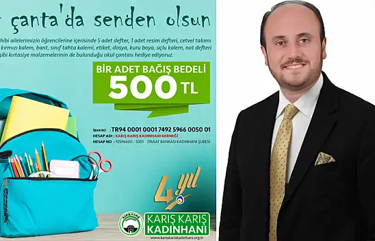 Konya'daki Karış Karış Kadınhanı Derneği öğrencilerin yanında