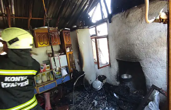 Konya'daki yangın paniğe neden oldu