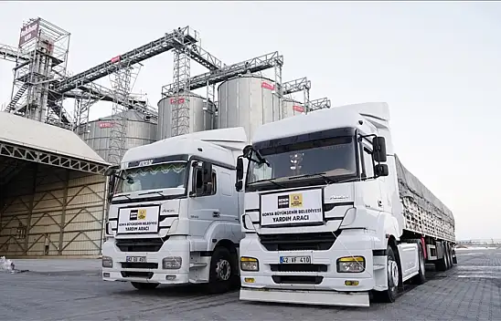 Konya'dan deprem bölgesine büyük yardım