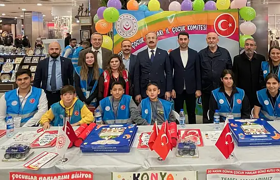 Konya'dan dünyanın dört bir yanına 'Çocuk Hakları Her Yerde'