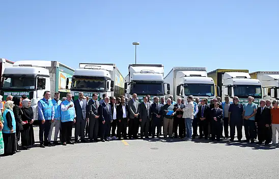 Konya'dan, Hatay'a anlamlı destek! 8 TIR gönderildi...