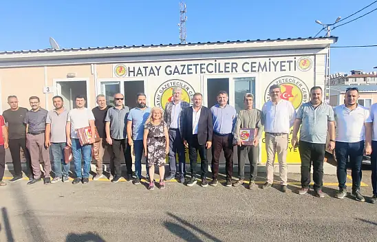Konya Gazeteciler Cemiyeti Hataylı meslektaşlarını unutmadı