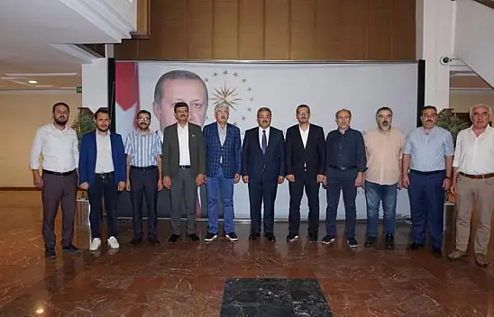 Konya Gazeteciler Cemiyeti'nden Özçelik'e hayırlı olsun ziyareti