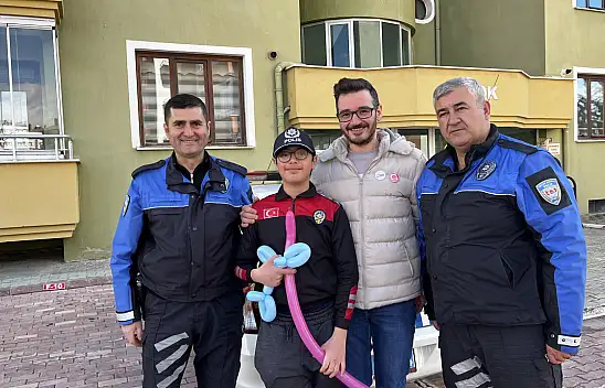 Konya Gönüllüleri Down Sendromlu Seyid Ali'nin Polis Olma Hayalini Gerçekleştirdi
