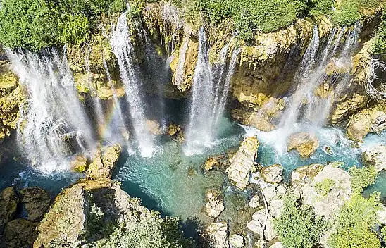 Konya'nın bilinmeyen güzelliği: Hadim Yerköprü Şelalesi